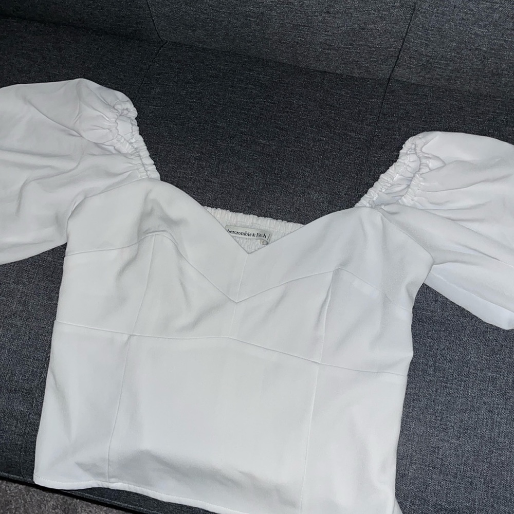 Abercrombie Corset Puff Sleeve Top - Medium
